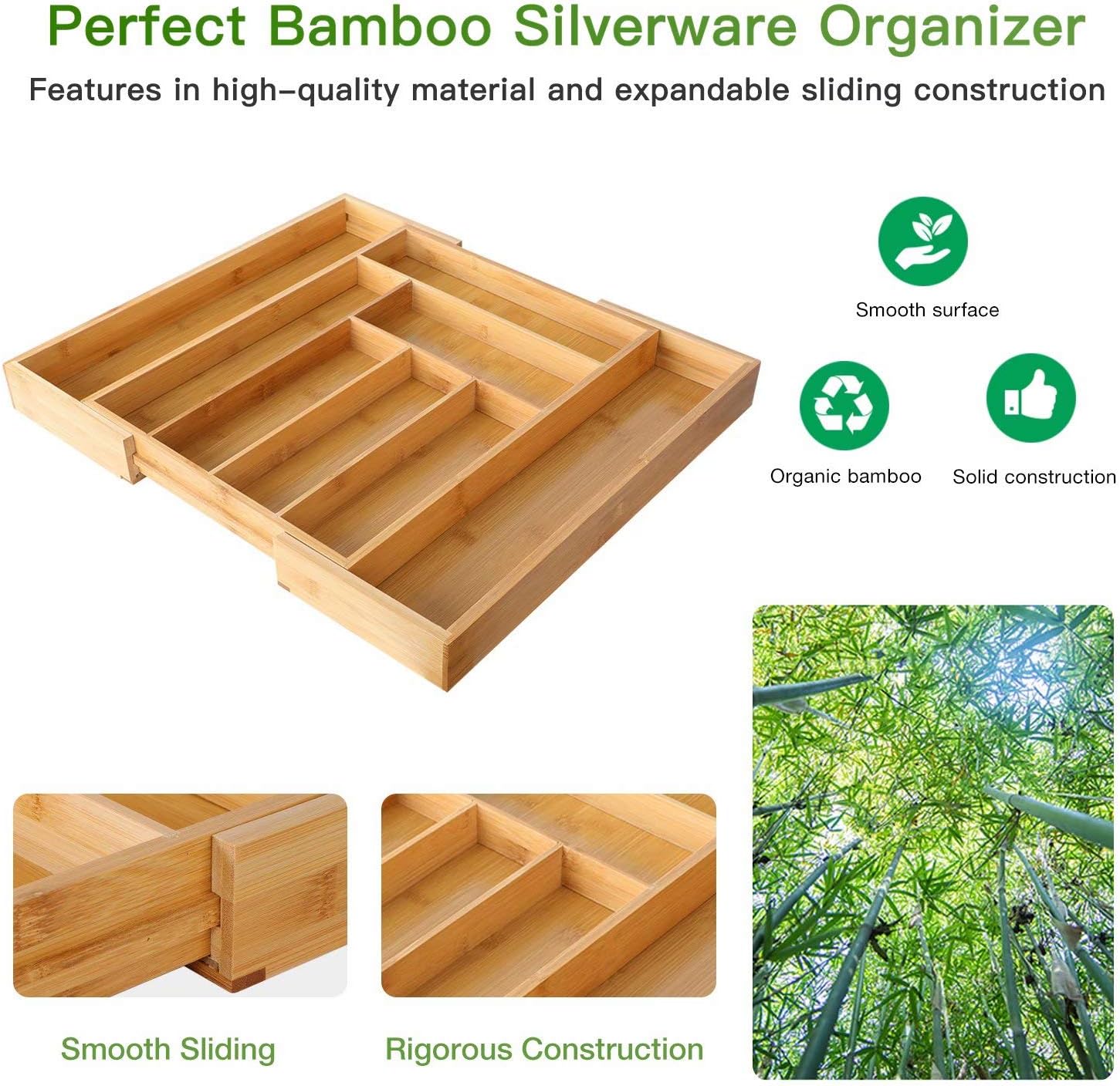 Organisateur De Tiroir De Cuisine Extensible g